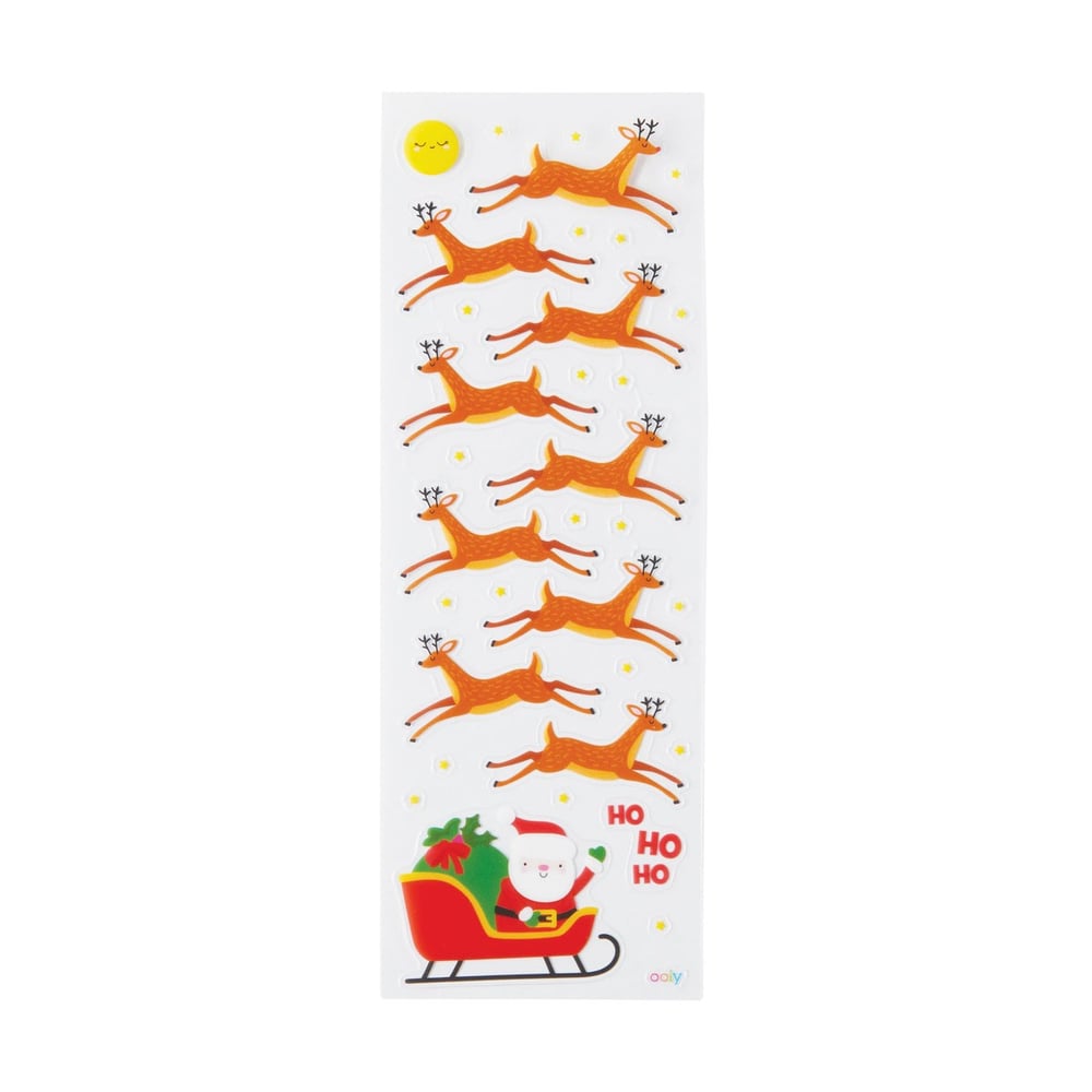 Ooly Stickiville Çıkartmalar - Here Comes Santa
