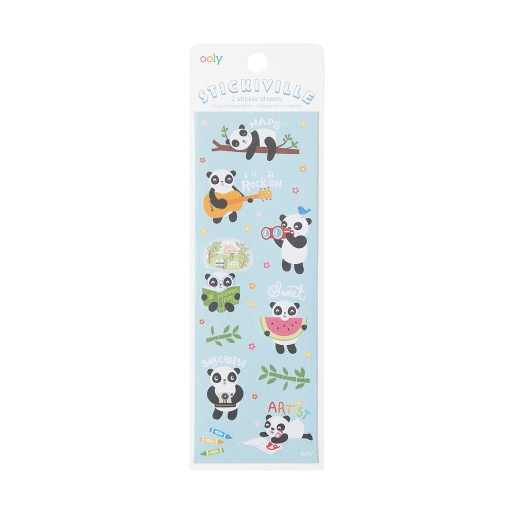 Ooly Stickiville Çıkartmalar - Playful Pandas