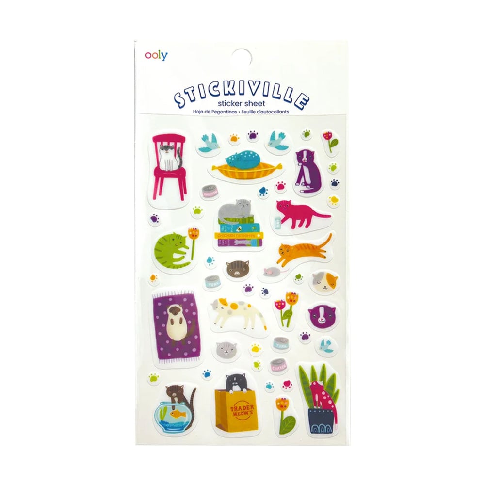 Ooly Stickiville Çıkartmalar - Quirky Cats