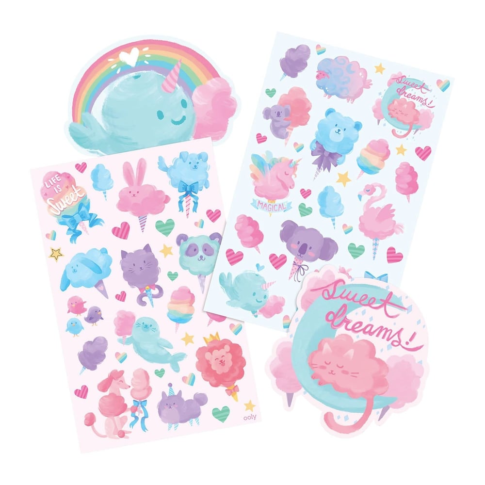 Ooly Stickiville Kokulu Çıkartmalar - Fluffy Cotton Candy