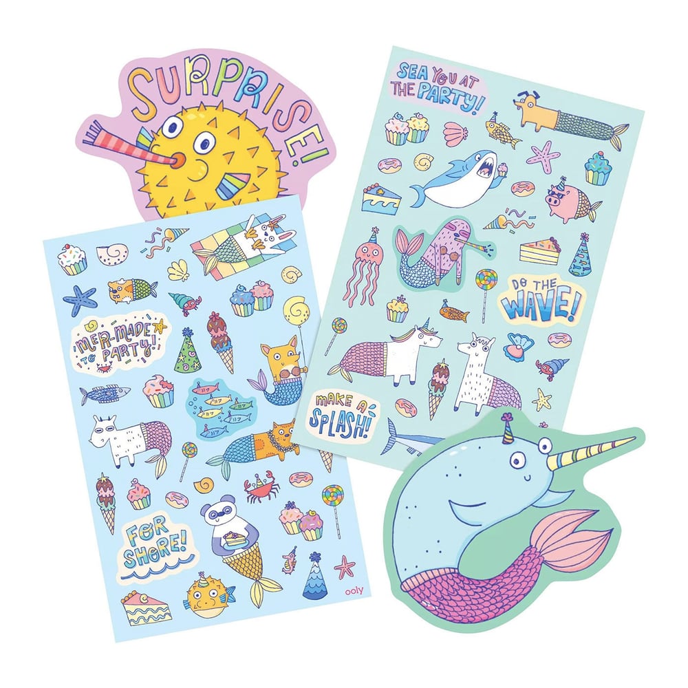 Ooly Stickiville Kokulu Çıkartmalar - Mer-Made to Party