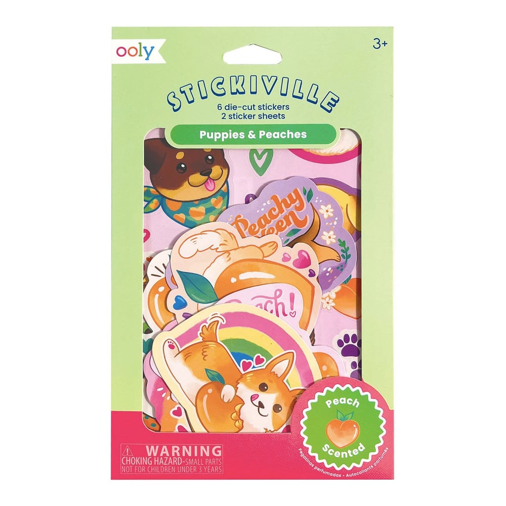 Ooly Stickiville Kokulu Sticker Seti - Puppies and Peaches
