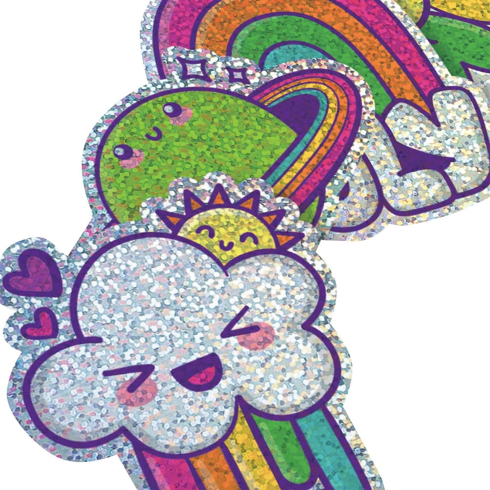 Ooly Stickiville Vinil Çıkartmalar - Happy Rainbows