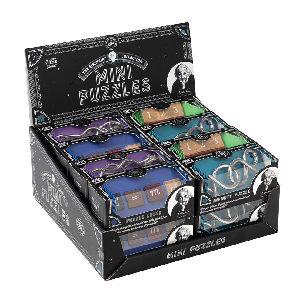 Professor Puzzle - Zeka Oyunları - Mini Metal Bulmacalar Display ( 16 Adet )