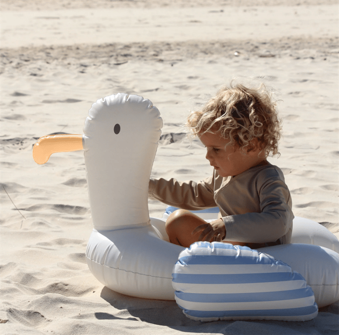 SunnyLife Martı çocuk Şişme Deniz ve Havuz Simidi Blue Stripe