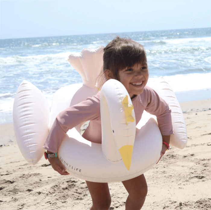 SunnyLife Prenses Kuğu Çocuk Şişme Deniz ve Havuz Simidi