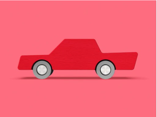 Waytoplay - Back & Forth Car - Red - Araba - Kırmızı