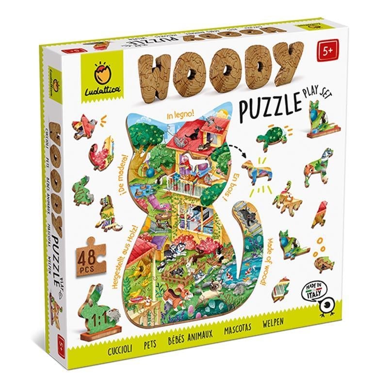 Ahşap Puzzle - Evcil Hayvanlar