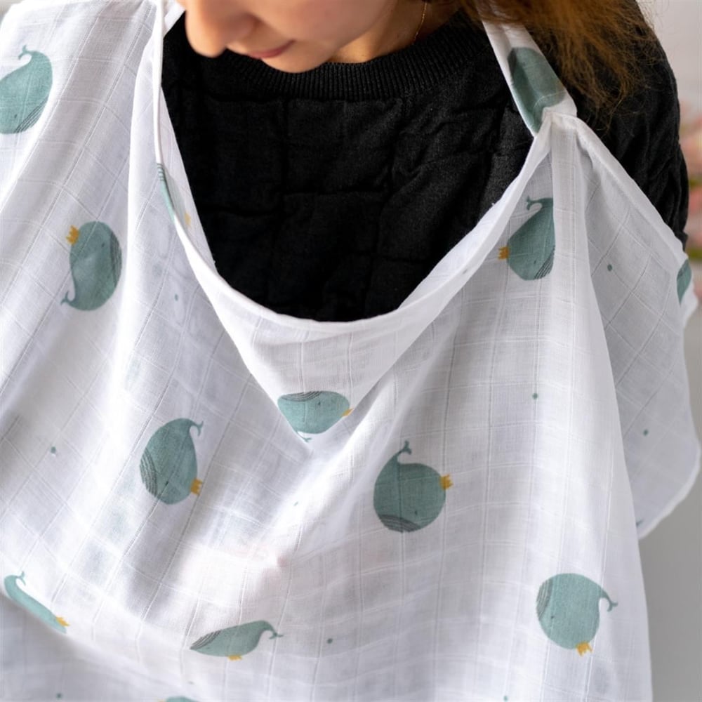 Organik Müslin Emzirme Örtüsü Whaley