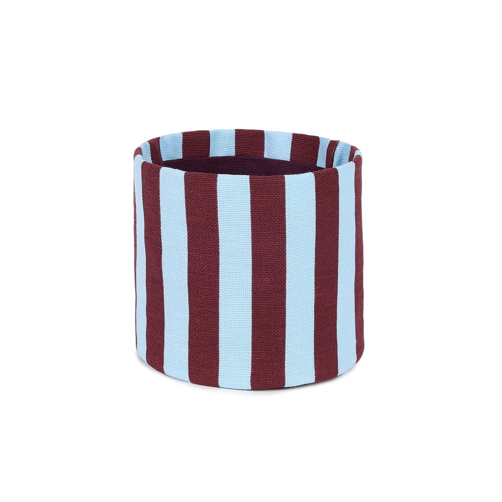 Nobodinoz Stripes Çocuk Odası Sepeti Küçük, Maroon Tiles