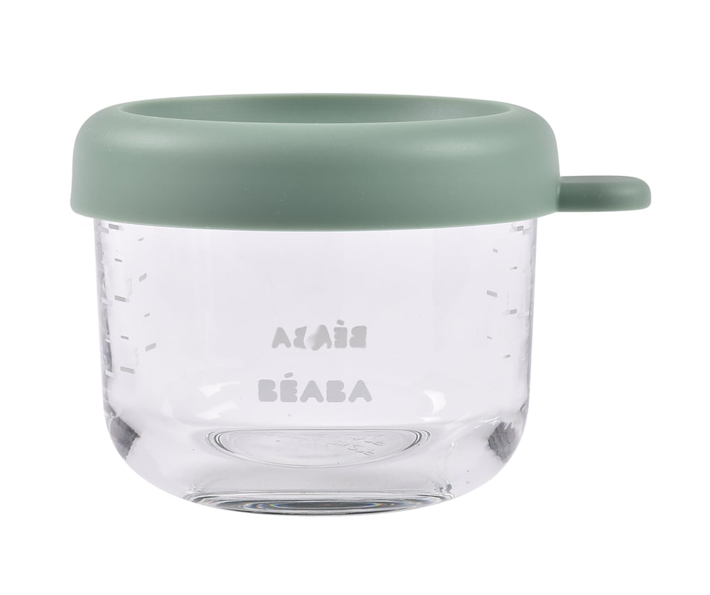 Beaba Bebek cam mama kavanozu 150 ml, Sage Green