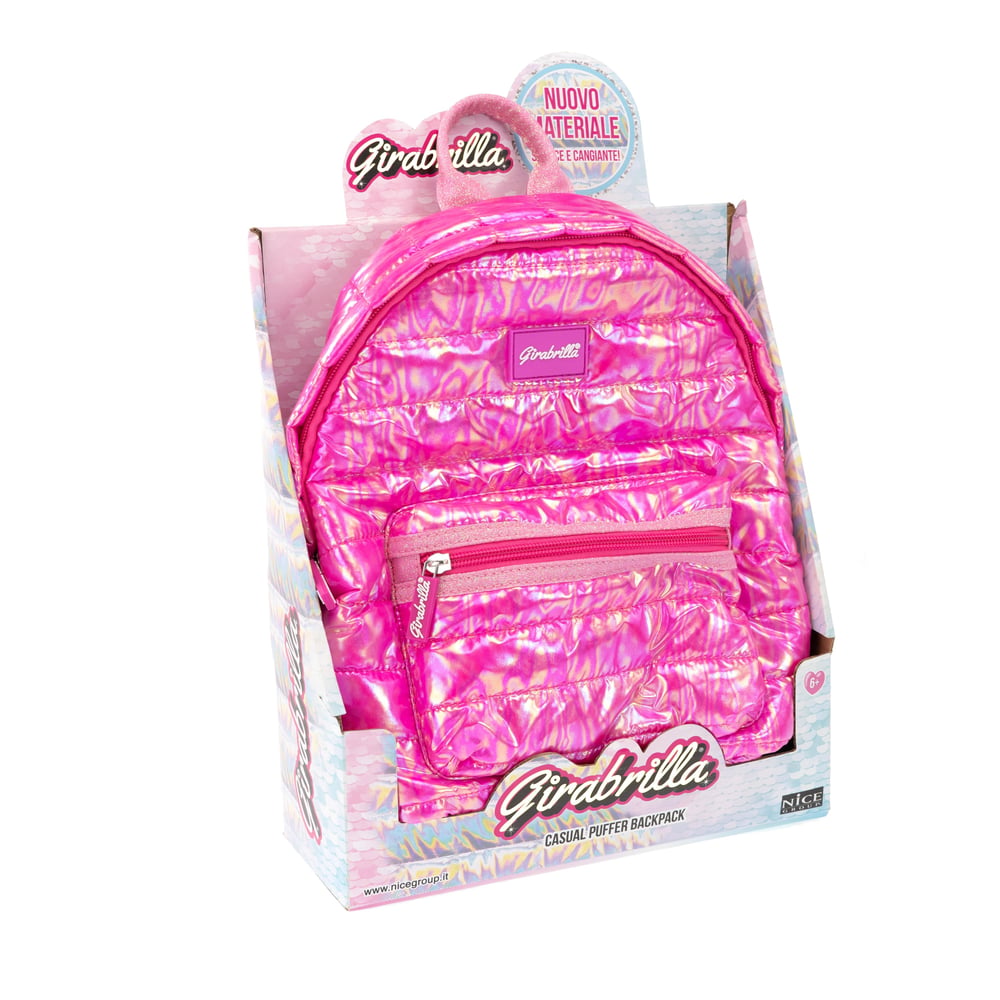 Puffer Casual Sırt Çantası, Fuşya