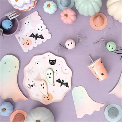 Meri Meri - Pastel Halloween Napkins - Pastel Halloween Peçeteleri - L - 16lı