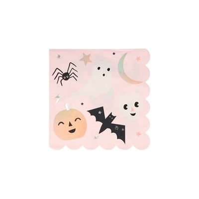 Meri Meri - Pastel Halloween Napkins - Pastel Halloween Peçeteleri - L - 16lı