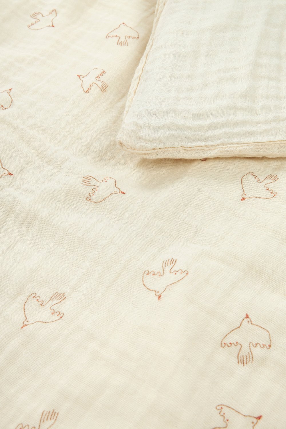 Wabi Sabi Nevresim Single, Brown Hoshi Birds