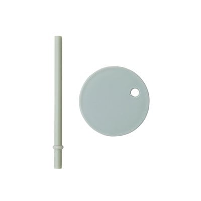 Tritan Bardak için Kapak ve Pipet Seti, Mint