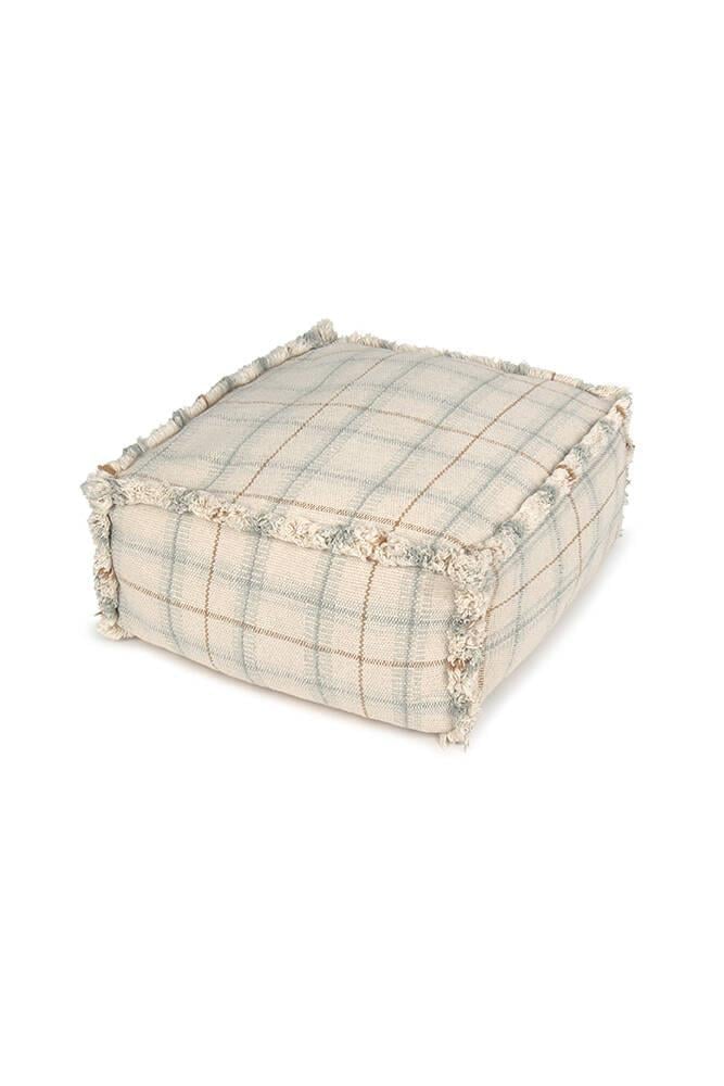 Lorena Canals Çocuk Odası Pufu, Tartan Blue Sage