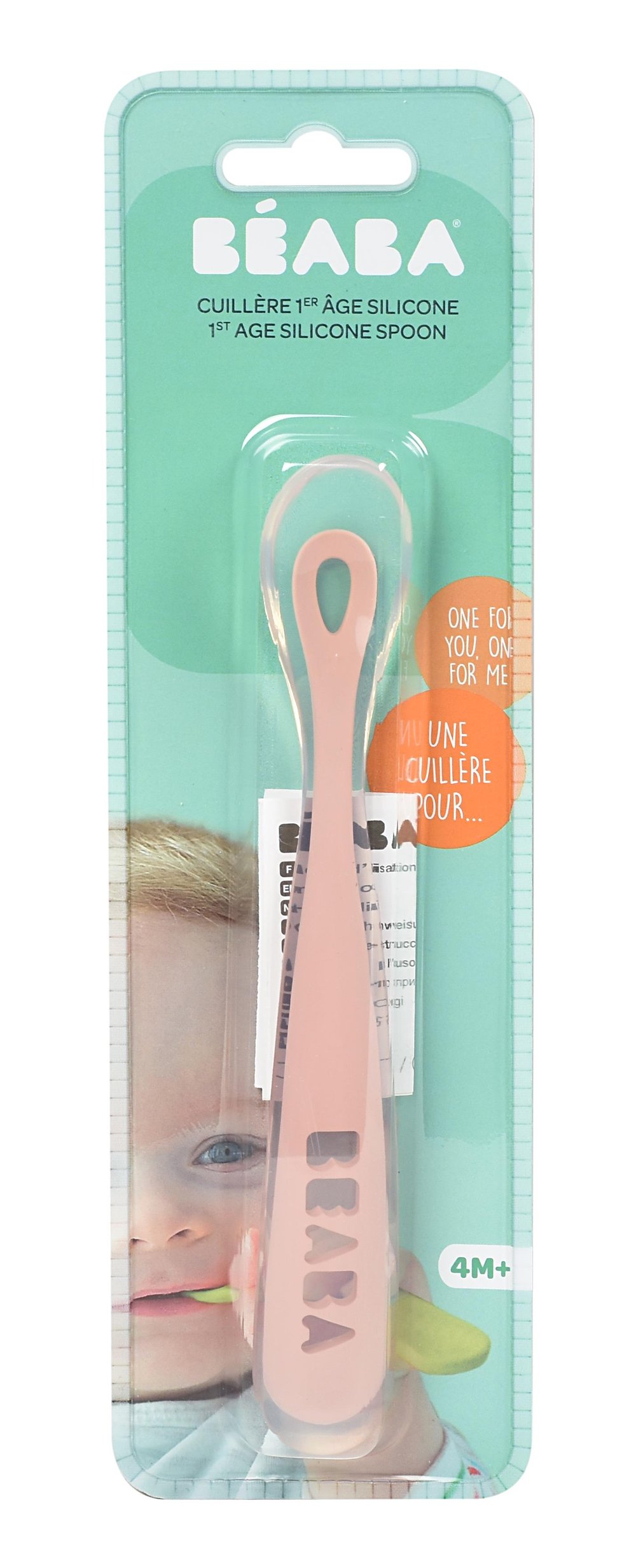 Ergonomic Silikon kaşık  (1 yaş) Old Pink