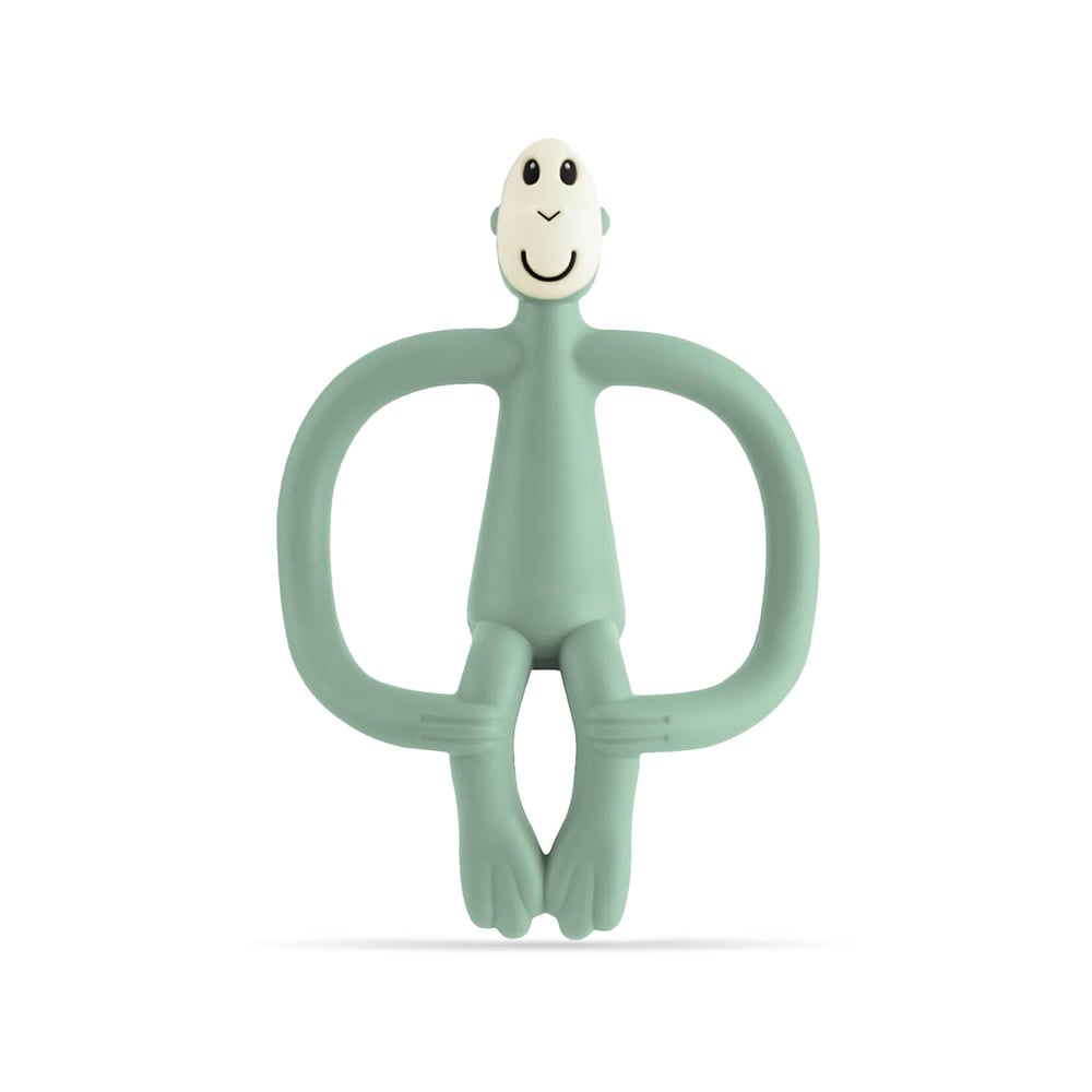 Matchstick Monkey Silikon Diş Kaşıyıcı, Yeşil Monkey