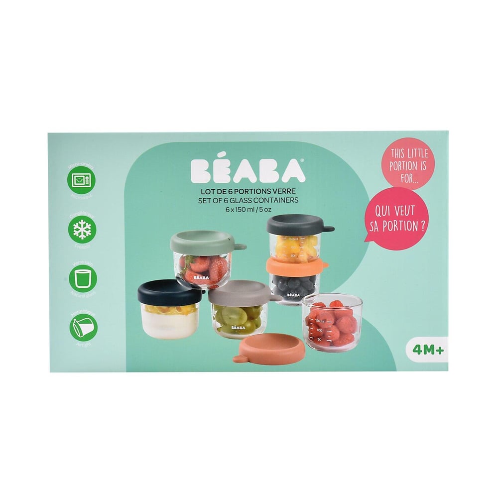 Bebek cam mama kavanozu 4lü set 250 ml, Sunrise color mix