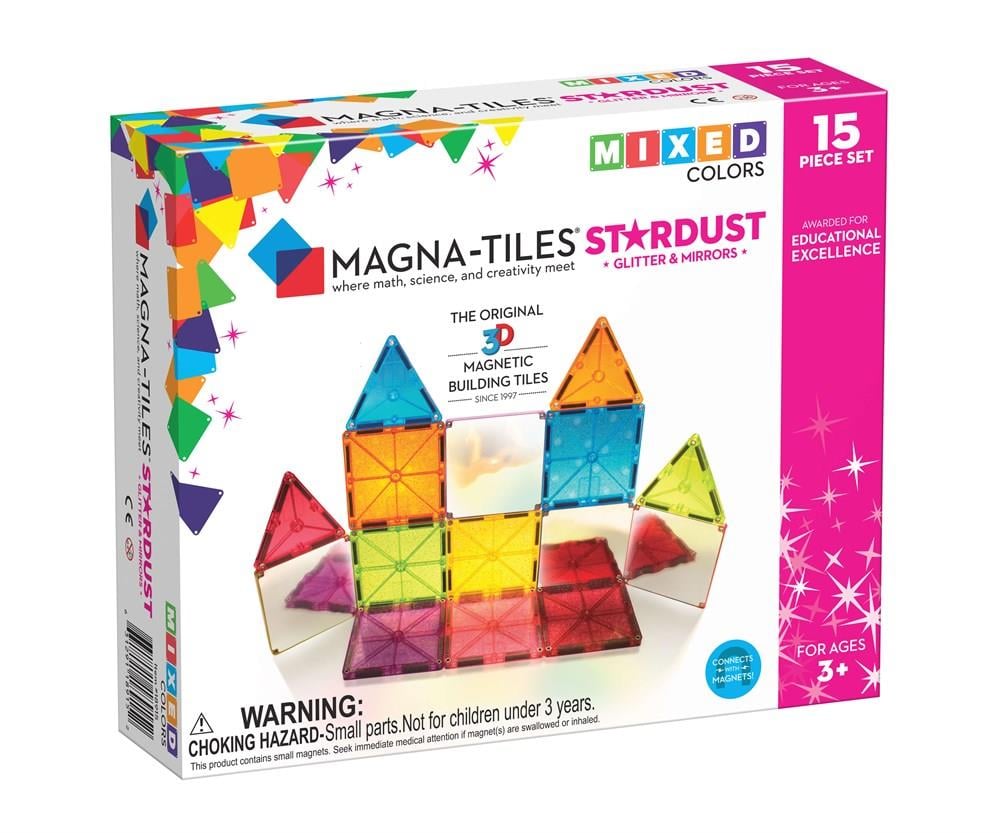 MAGNA-TILES® - Parıltılı & Aynalı - 15 Parça