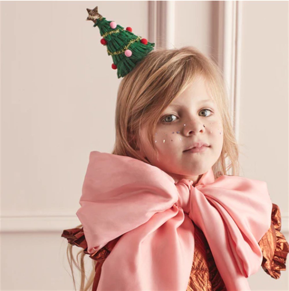 Meri Meri - Big Christmas Tree Hair Clip - Yeni Yıl Ağacı Tokası