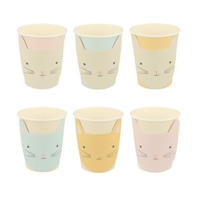 Meri Meri - Cat Cups - Kedi Bardaklar - 8Li