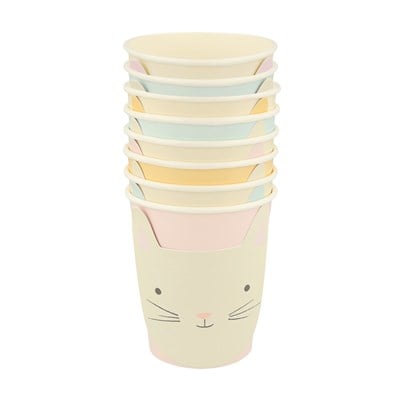 Meri Meri - Cat Cups - Kedi Bardaklar - 8Li