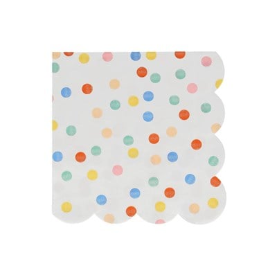 Meri Meri - Colourful Pattern Large Napkins - Renkli Desenler Peçeteler - L - 16lı