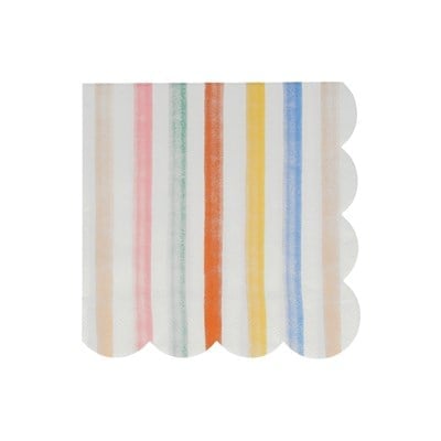 Meri Meri - Colourful Pattern Large Napkins - Renkli Desenler Peçeteler - L - 16lı