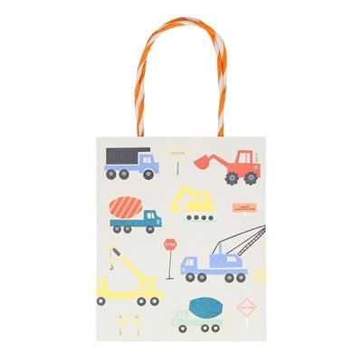 Meri Meri - Construction Party Bag - İnşaat Parti Çantaları - 8li