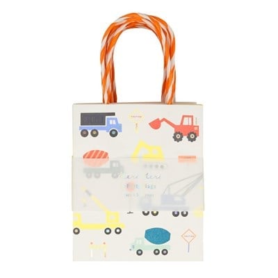 Meri Meri - Construction Party Bag - İnşaat Parti Çantaları - 8li