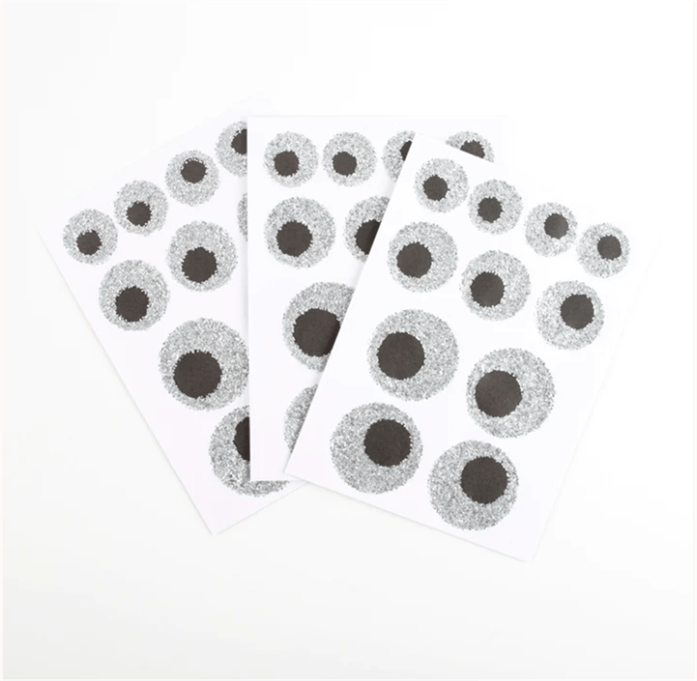 Meri Meri - Eco Glitter Eyeball Stickers - Parıltılı Göz Çıkartmalar (8li)