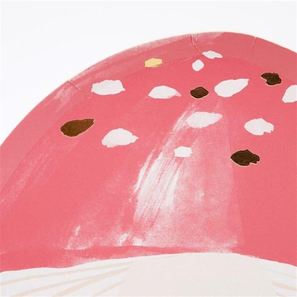 Meri Meri - Fairy Toadstool Plates - Perili Mantar Tabaklar - 8Li