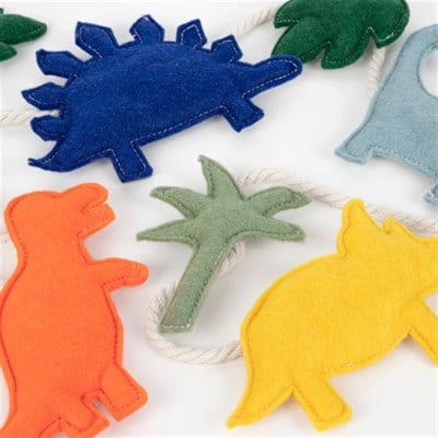 Meri Meri - Felt Dinasour Garland - Keçe Dinozor Asılan Süs