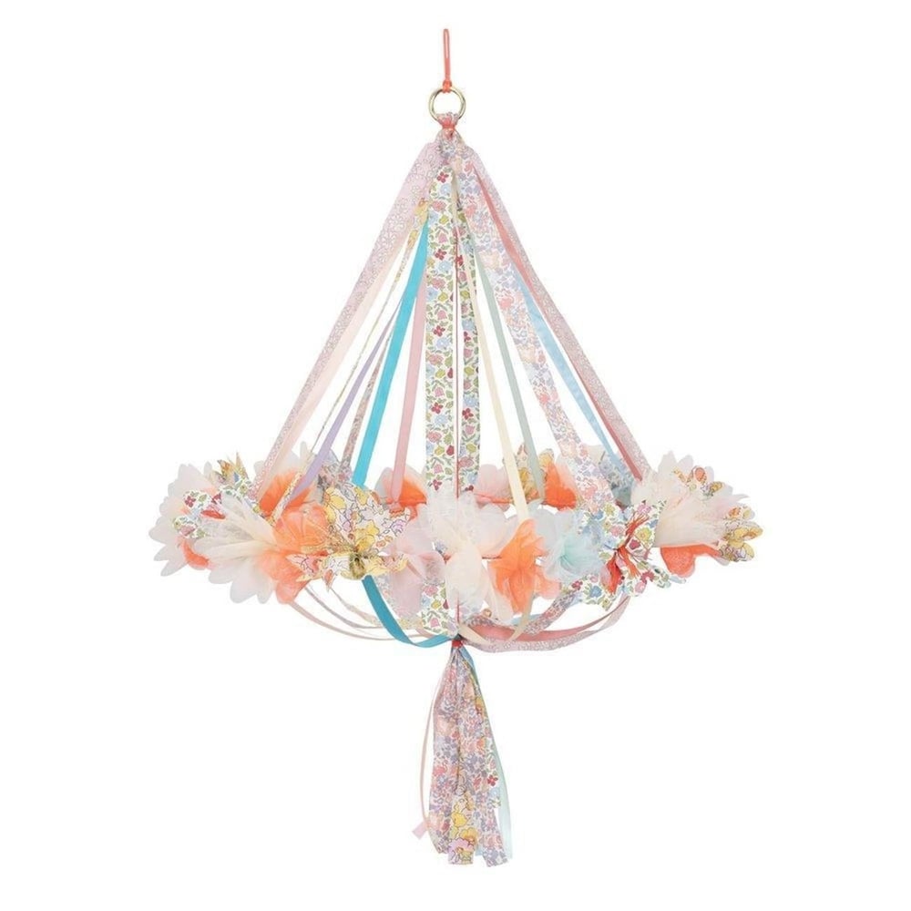 Meri Meri - Floral Fabric Chandelier - Çiçekli Süs Avize