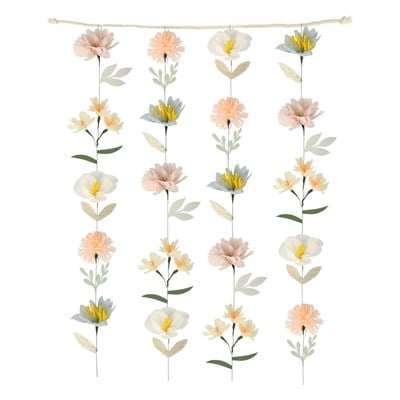 Meri Meri - Flower Wall (Soft Colours) - Çiçek Duvarı (Yumuşak Renkler)