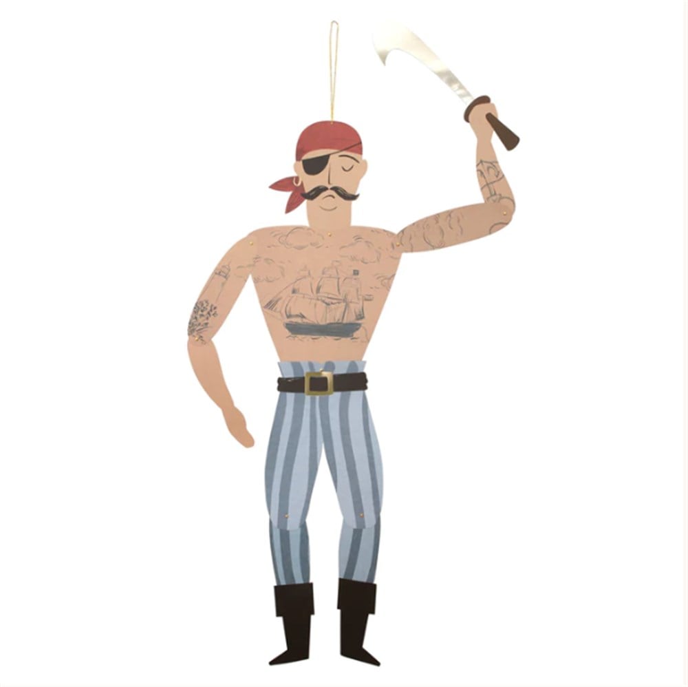 Meri Meri - Giant Pirate Decorations - Dev Korsan Dekorlar - 3Lü