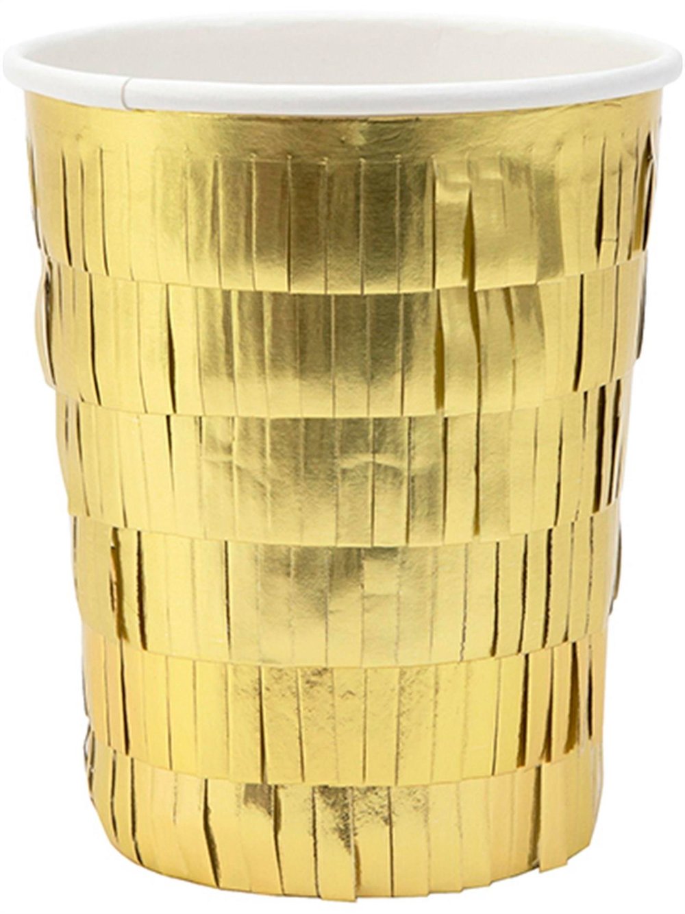 Meri Meri - Gold Fringe Party Cups - Altın Saçaklı Bardaklar