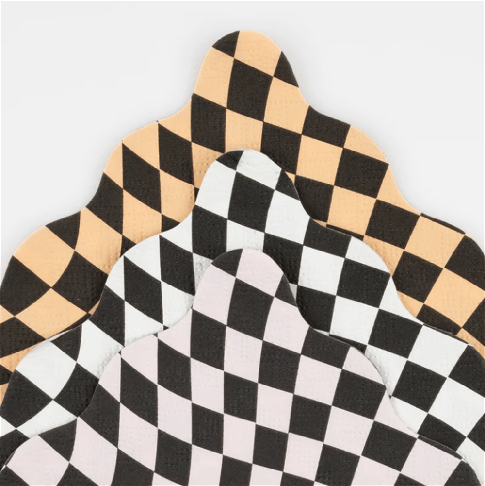 Meri Meri - Halloween Checker Large Napkins - Cadılar Bayramı Damalı Peçeteler (L) (16lı)