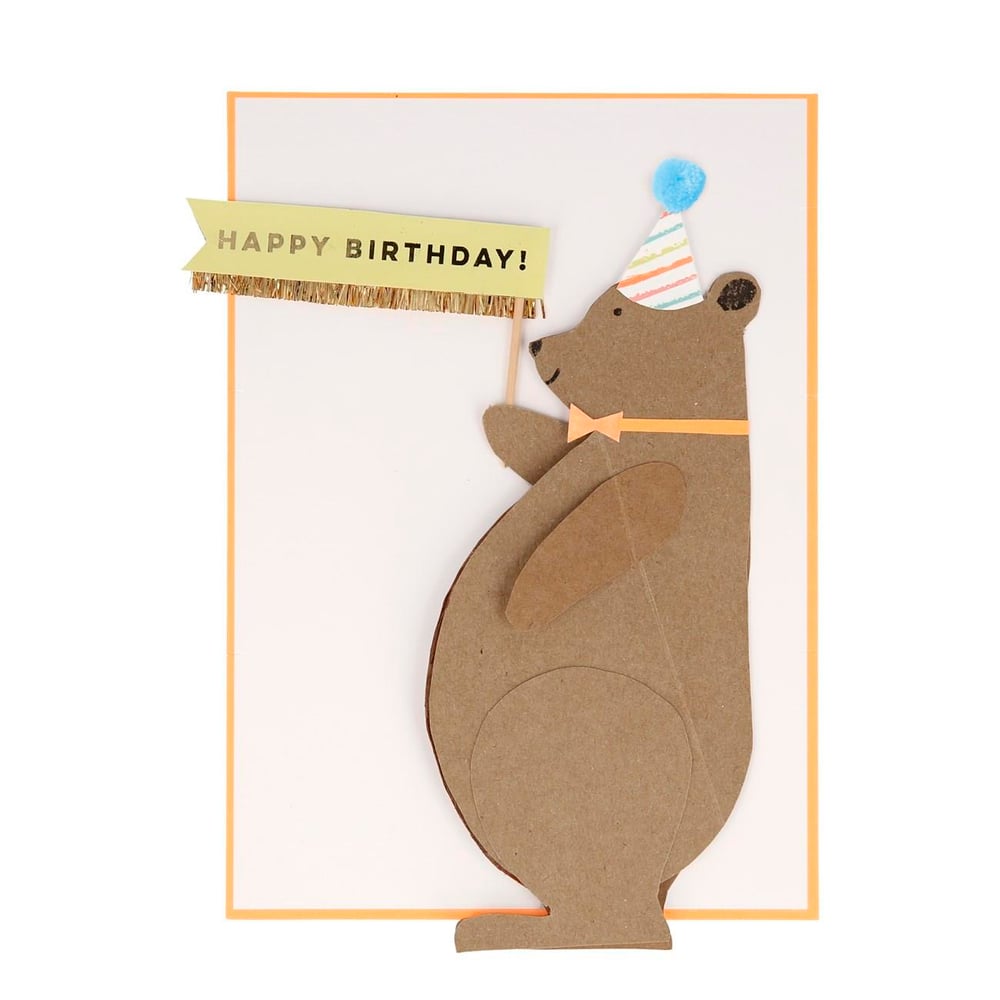 Meri Meri - Honey Bear Card - Tombik Ayı Tebrik Kartı
