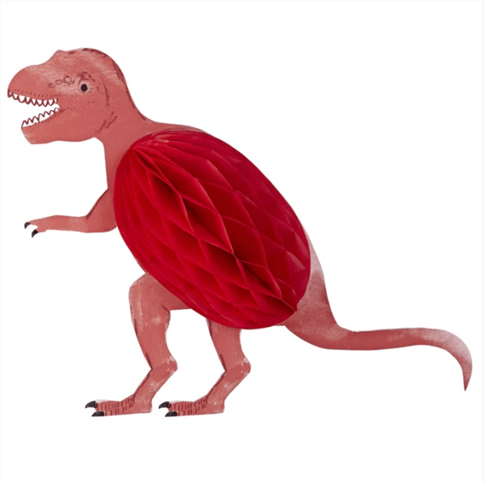 Meri Meri - Honeycomb Dinosaur Decorations - Petek Dinozor Dekorlar - 3lü