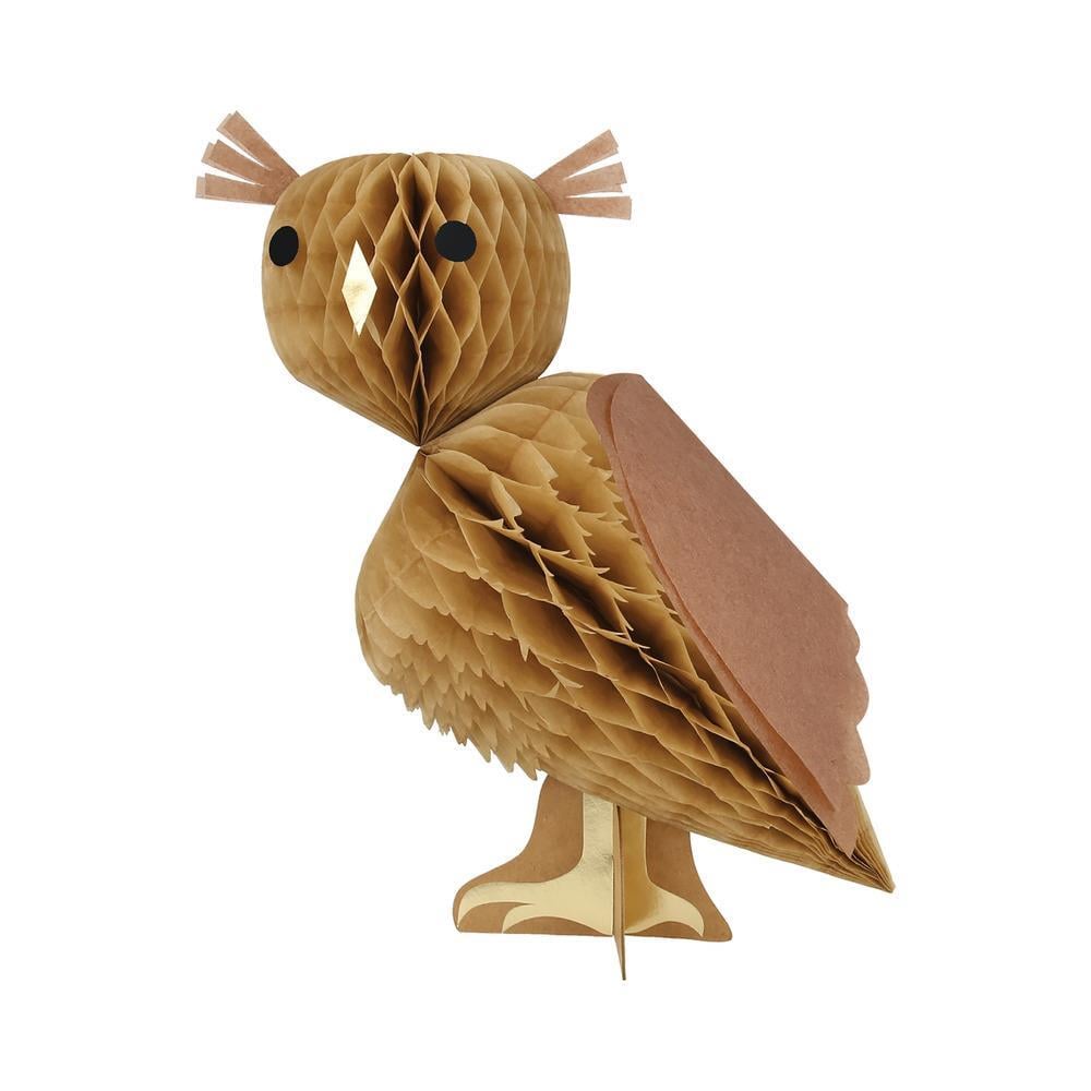 Meri Meri - Honeycomb Owls - Baykuş Petek Dekorlar