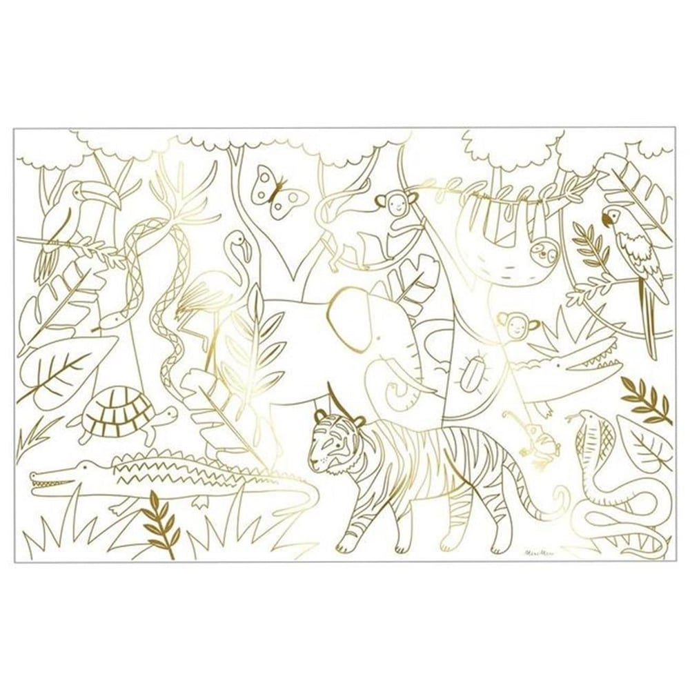 Meri Meri - Jungle Colouring Posters - Orman Boyamalı Poster