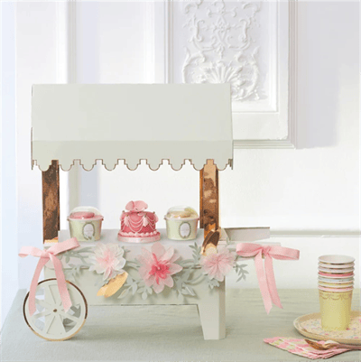 Meri Meri - Laduree Paris Macaron Cart Centerpiece - Ladurée Paris Makaron Arabası Masa Süsü