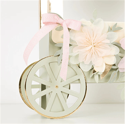 Meri Meri - Laduree Paris Macaron Cart Centerpiece - Ladurée Paris Makaron Arabası Masa Süsü