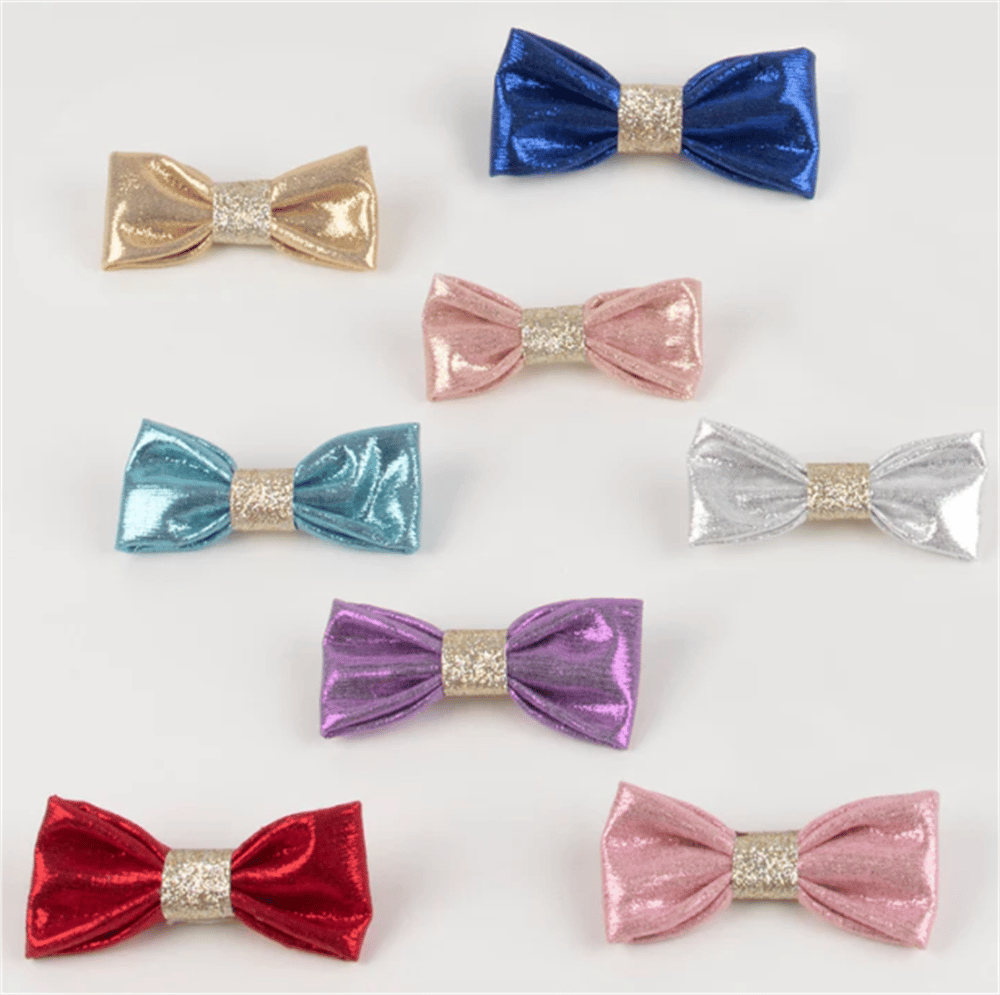 Meri Meri - Lurex Hair Bows - Parıltılı Kurdele Tokalar (8li)