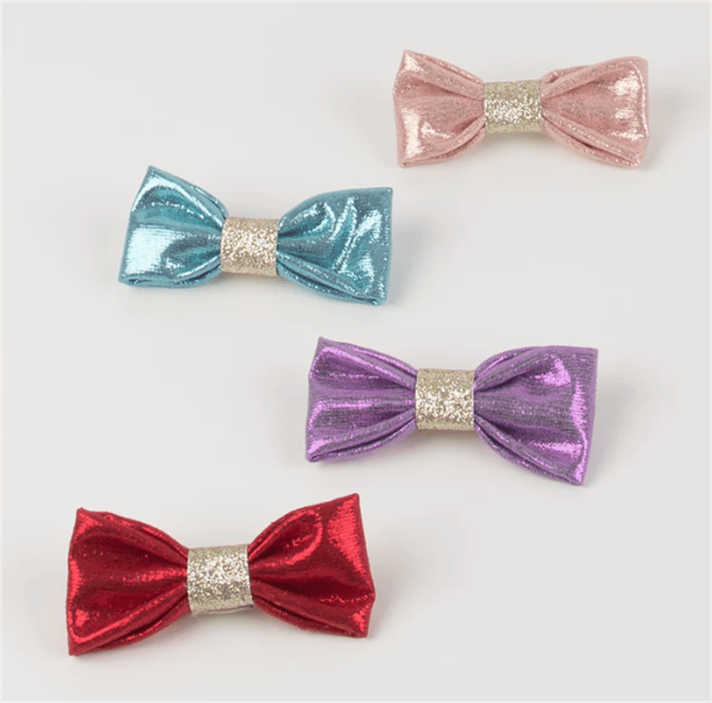 Meri Meri - Lurex Hair Bows - Parıltılı Kurdele Tokalar (8li)
