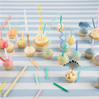 Meri Meri - Mini Dino Candles - Mini Dinozor Mumlar - 5li