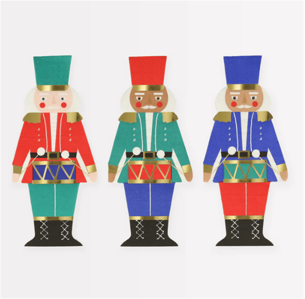 Meri Meri - Nutcracker Napkins - Nutcracker Peçeteler (16Lı)